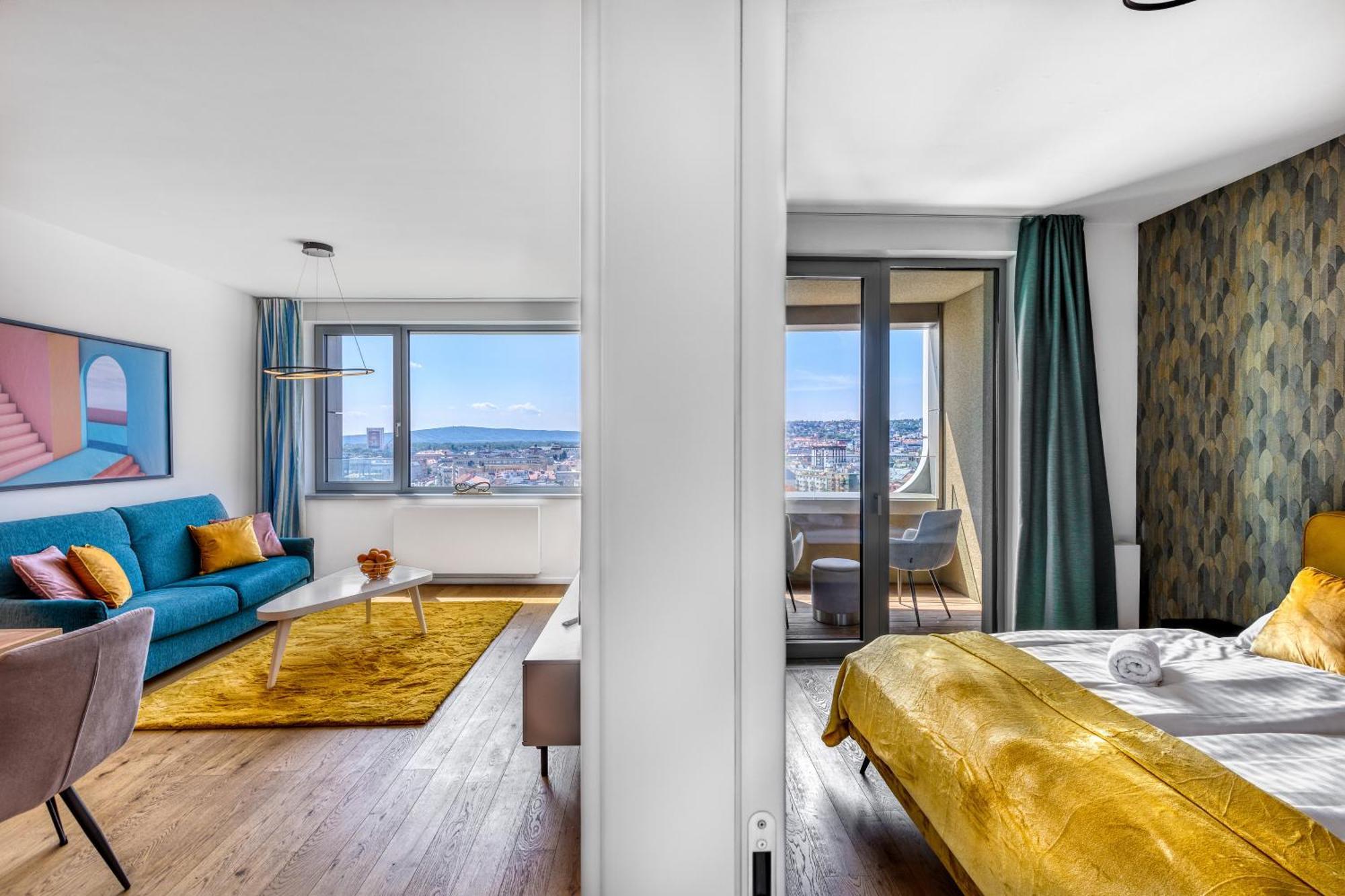 Sky Park 1 - Luxurious #Instaworthy Apartment In Downtown City Center With Included Parking, Best Address In Town Pressburg Exterior foto